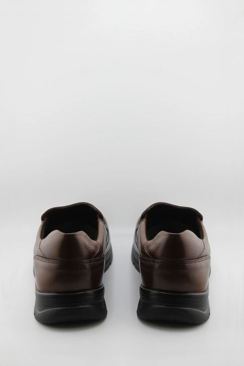 Baerchi Men Slip-On Leather Loafers with Stitching